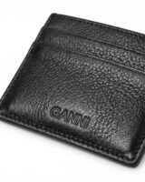 Puddle Card Holder – Ganni – Leather – Black
