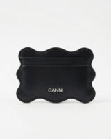 Puddle Card Holder – Ganni – Leather – Black