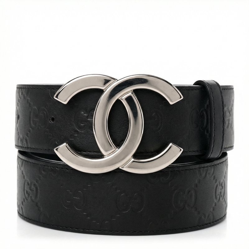 Monogram CC Belt – Casablanca – Leather – Black