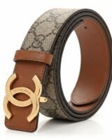 Monogram CC Belt – Casablanca – Leather – Black