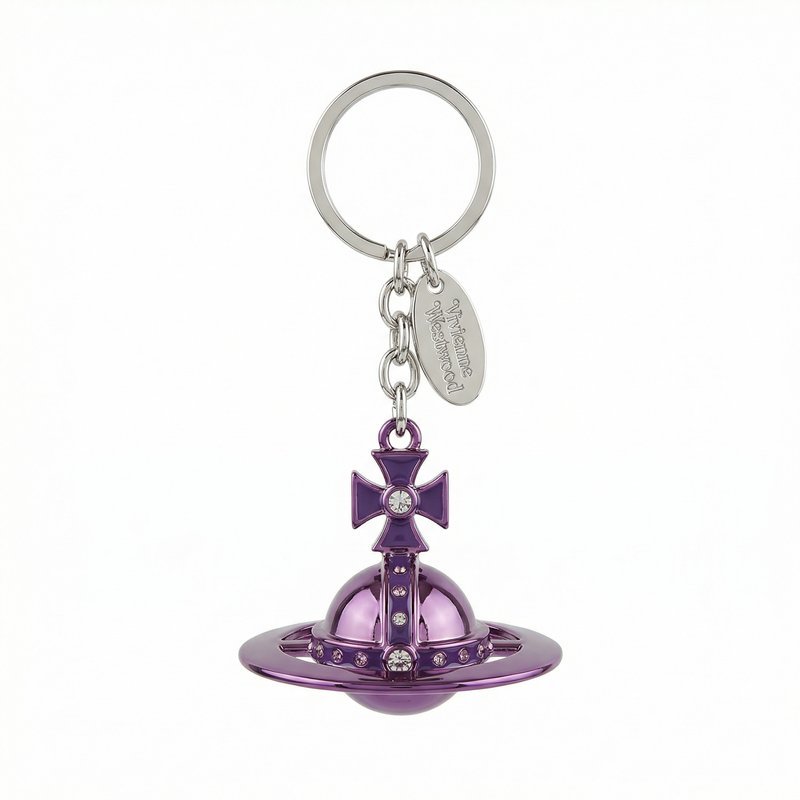 3d Orb Keyring – Vivienne Westwood – Metal – Purple