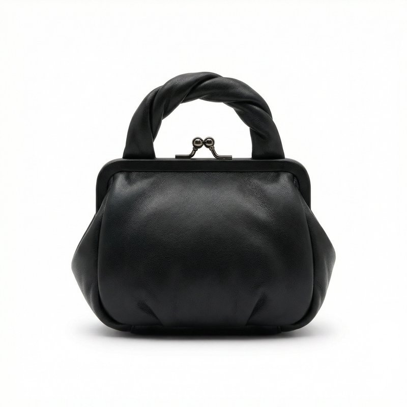 Bou Puddle Coin Purse – Ganni – Leather – Black