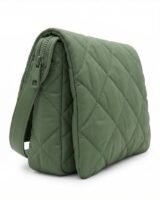 Quilted Clutch Bag – Ganni – Synthetic – Green