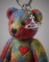 Teddy Bear Keyring – Vivienne Westwood – Wool – Multi