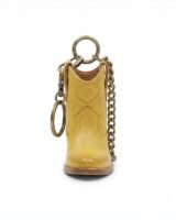 Western Boot Keyring – Ganni – Leather – Yellow