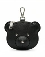 Bear Coin Purse – Ganni – Leather – Black