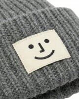 Large Face Logo Beanie – Acne Studios – Wool – Grey