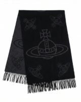 Orb Scarf – Vivienne Westwood – Wool – Black