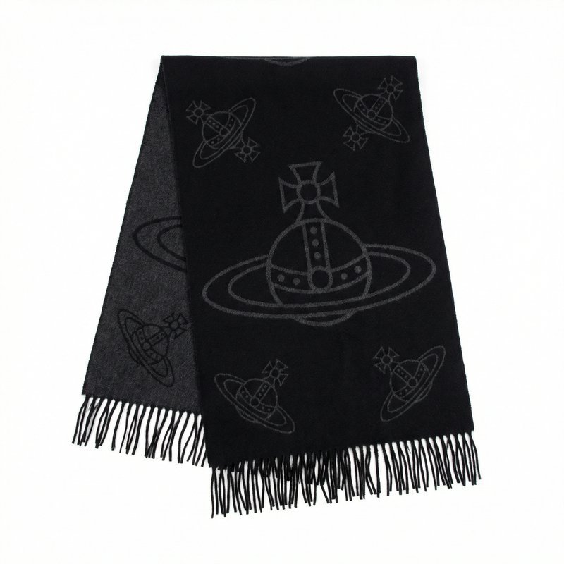 Orb Scarf – Vivienne Westwood – Wool – Black