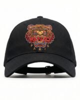 Tiger Crest Cap – Kenzo – Cotton – Black