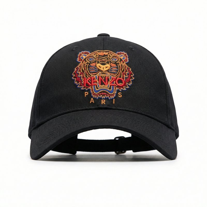 Tiger Crest Cap – Kenzo – Cotton – Black