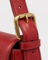Kat Baguette Shoulder Bag – Ganni – Leather – Red
