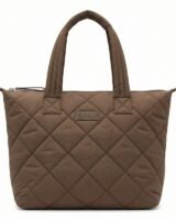 Re-Tech Quilted Tote Bag – Ganni – Synthetic – Brown