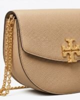 Romy Half Moon Purse – Tory Burch – Leather – Beige