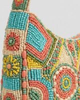 Tommy Beaded Shoulder Bag – Staud – Viscose – Multicolor