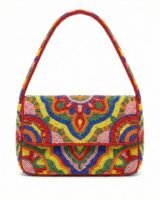 Tommy Beaded Shoulder Bag – Staud – Viscose – Multicolor