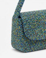 Tommy Beaded Shoulder Bag – Staud – Viscose – Multicolor