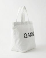 Small Easy Shopper Tote Bag – Ganni – Synthetic – White