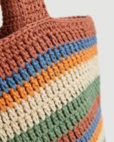Stripe Crochet Shopper Bag – Casablanca – Cotton – Multicolor