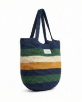 Stripe Crochet Shopper Bag – Casablanca – Cotton – Multicolor