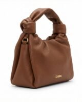 Bou Mini Handbag – Ganni – Leather – Brown