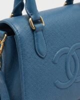 Logo Purse – Casablanca – Leather – Blue