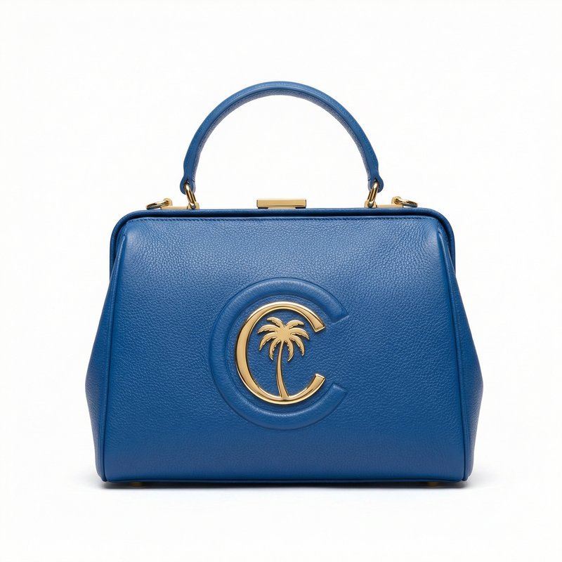 Logo Purse – Casablanca – Leather – Blue