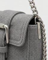Bou Small Handbag – Ganni – Cotton – Grey