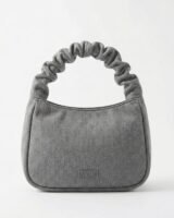 Bou Small Handbag – Ganni – Cotton – Grey