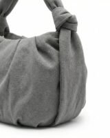 Bou Small Handbag – Ganni – Cotton – Grey