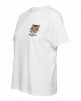 Beaded Baby Tiger Print T-Shirt – Ganni – Cotton – White