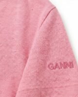 Basic Cotton Jersey T-Shirt – Ganni – Cotton – Pink