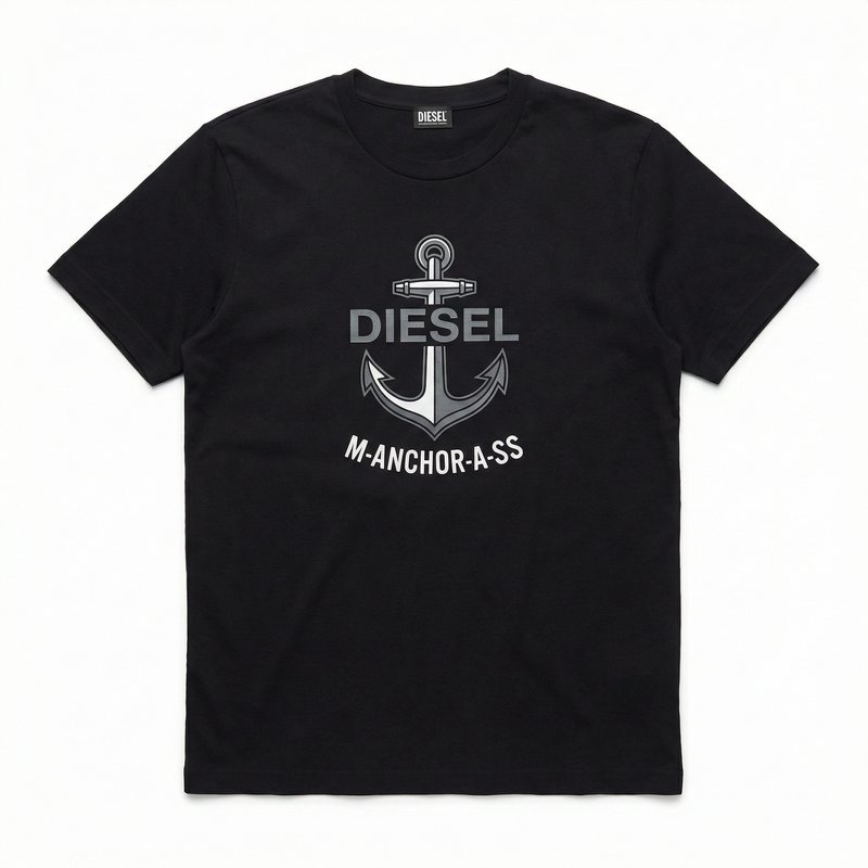 M-Anchor-A-Ss T-Shirt – DIESEL – Cotton – Black