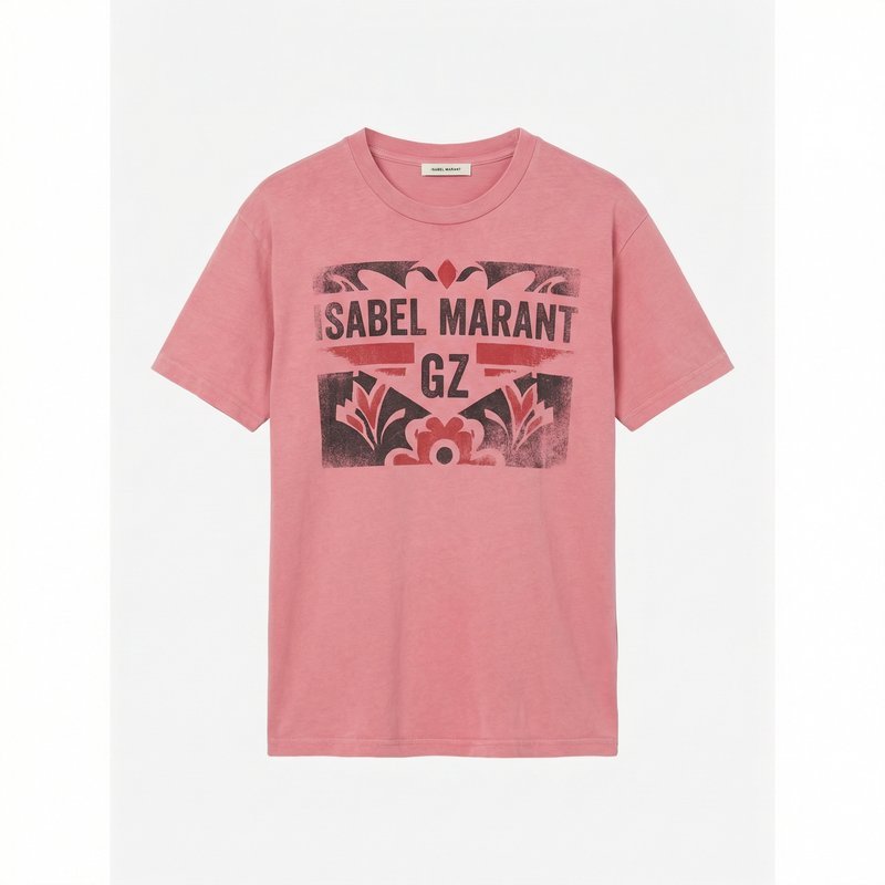 Aby Gz T-Shirt – Isabel Marant – Cotton – Pink