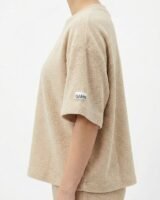 Basic Teddy T Shirt – Ganni – Cotton – White