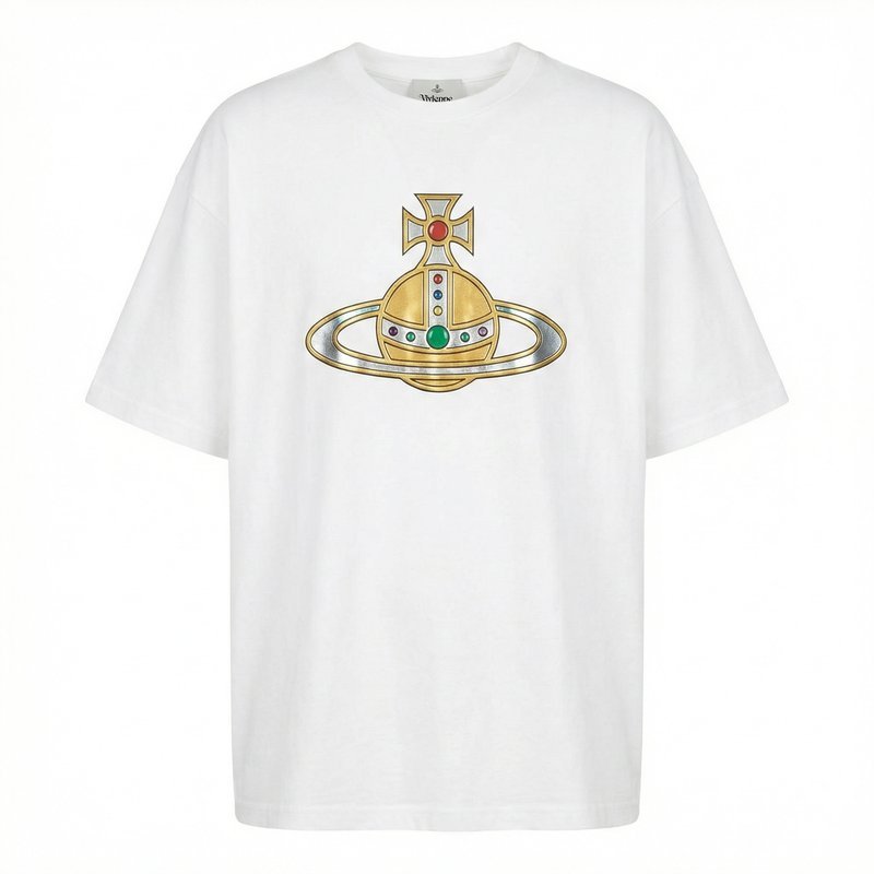 Oversized Orb Classic T-Shirt – Vivienne Westwood – Cotton – White