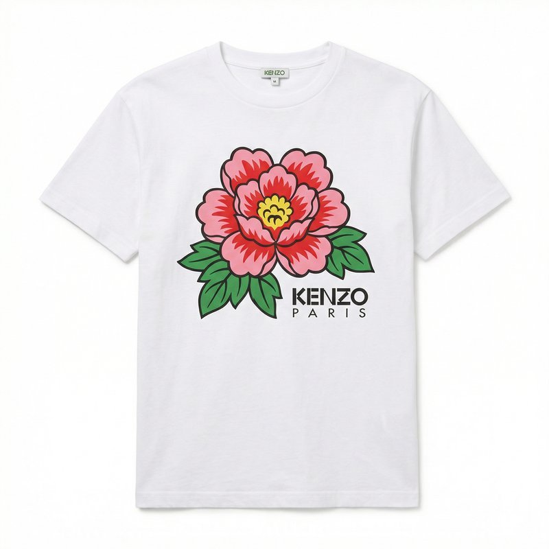 Boke Flower T-Shirt – Kenzo – Cotton – White