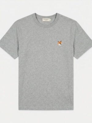 Fox Head Patch T-Shirt - Maison Kitsune - Cotton - Grey