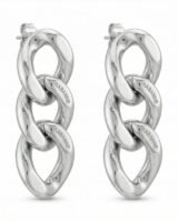 Xl Link Earrings – Paco Rabanne – Brass – Silver