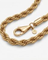 Twist Rope Necklace – Anine Bing – Gold Plated – Gold