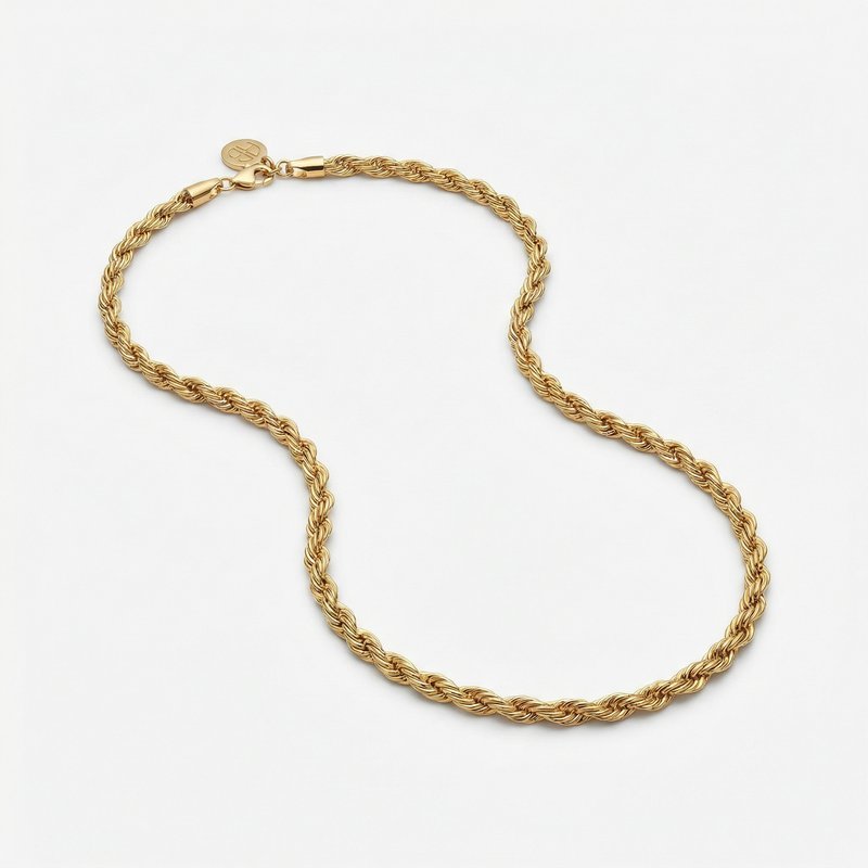 Twist Rope Necklace – Anine Bing – Gold Plated – Gold