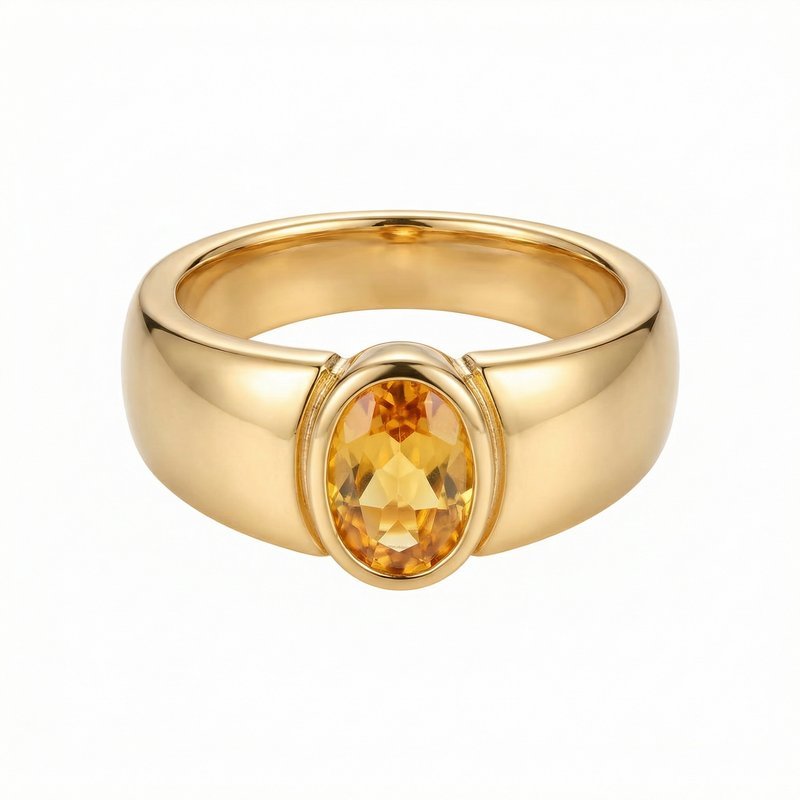 Slot Gold-Plated Ring – Ivi – Core
