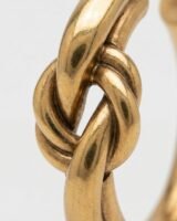 Les Creoles Nodo Earrings – Jacquemus – Brass – Gold