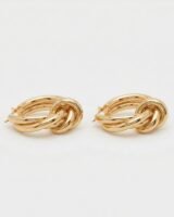 Les Creoles Nodo Earrings – Jacquemus – Brass – Gold