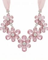 Crystal Floret Necklace – Simone Rocha – Brass – Pink