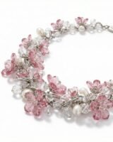 Crystal Floret Necklace – Simone Rocha – Brass – Pink