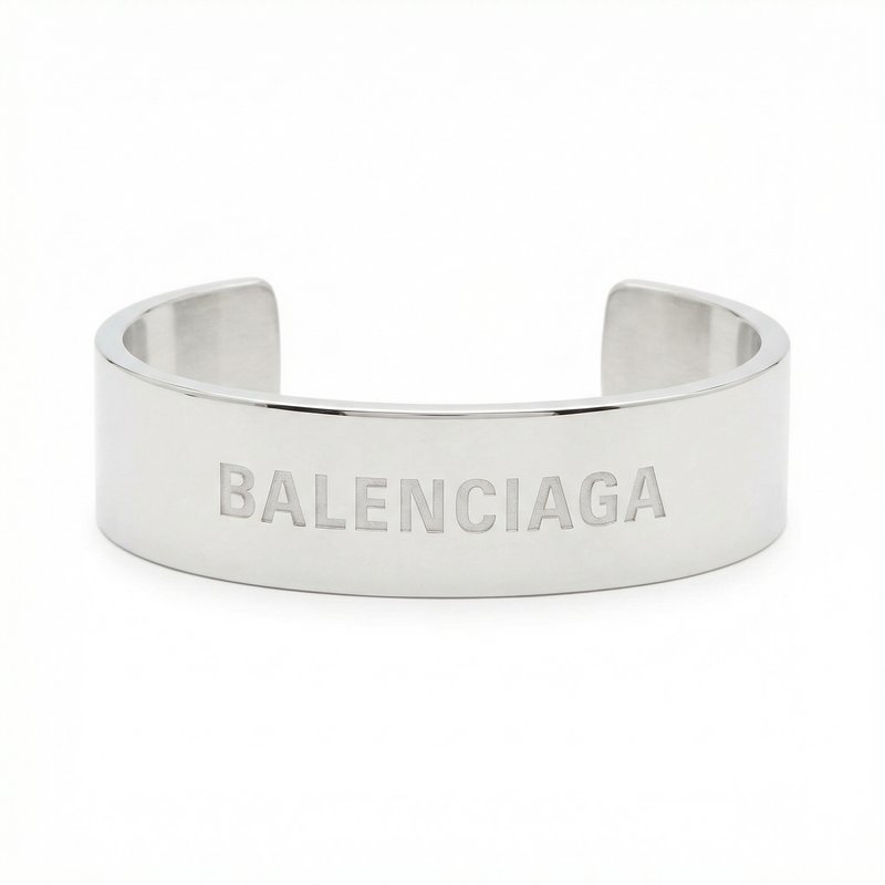 Plate Bracelet – Balenciaga – Metal – White