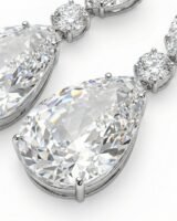 Crystal Drop Earrings – Shourouk – Strass – Clear