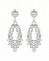 Crystal Drop Earrings – Shourouk – Strass – Clear