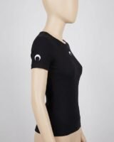 Moon Logo Ribbed Jersey T-Shirt – Marine Serre – Other – Black